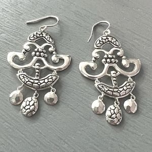 RARE 925 Silpada Sterling Fancy That Earrings W3190